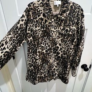 Leopard Print Button-Up Romper